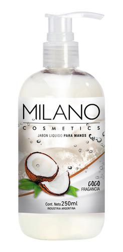 Jabón Liquido P/Manos MILANO COCO 250 ml